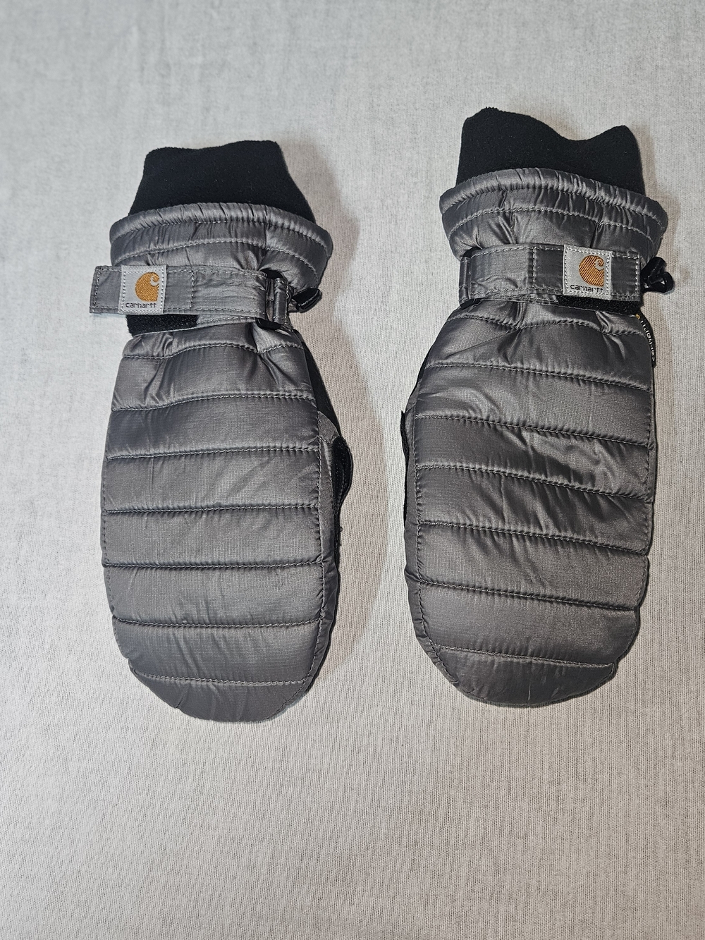 Carhartt Quilted Insulated Mittens in Dark Gray